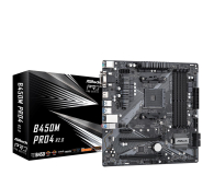 ASROCK Płyta główna B450M PRO4 R2.0 AM4 4DDR4 HDMI uATX B450M Pro4 R2.0 - 690400 - zdjęcie 1